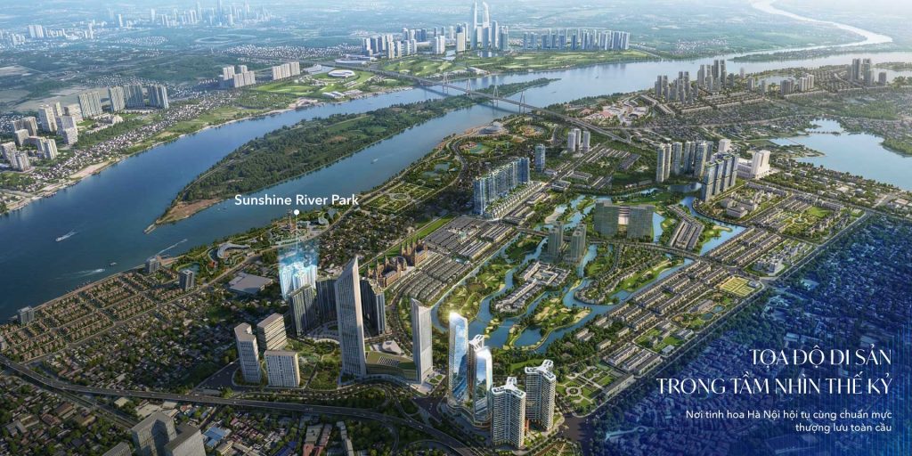 Vị trí đắc địa ven sông Hồng của Sunshine River Park